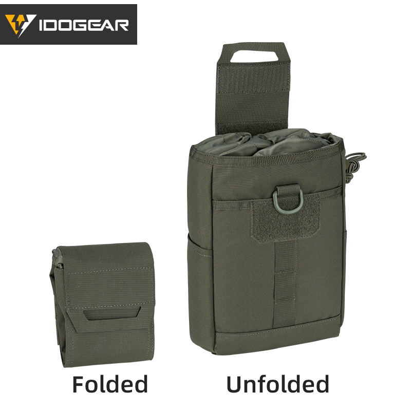 Tactical Dump Pouch Foldable Drop Bag - IDOGEAR pochette de décharge tactique MOLLE