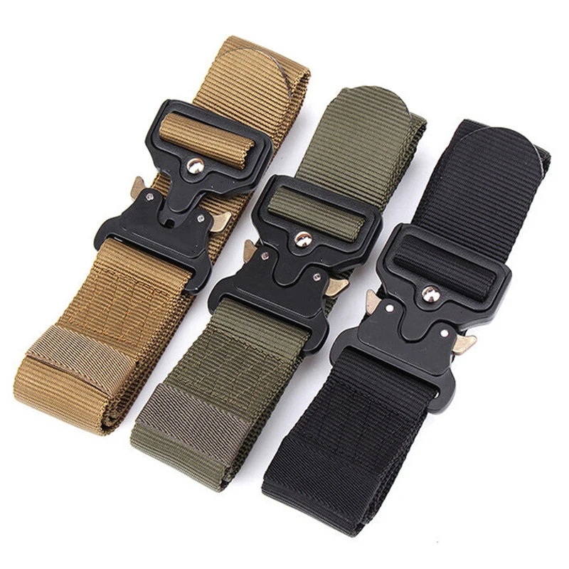 Tactical Combat Belt Quick Release Buckle - Ceinture de chasse en plein air