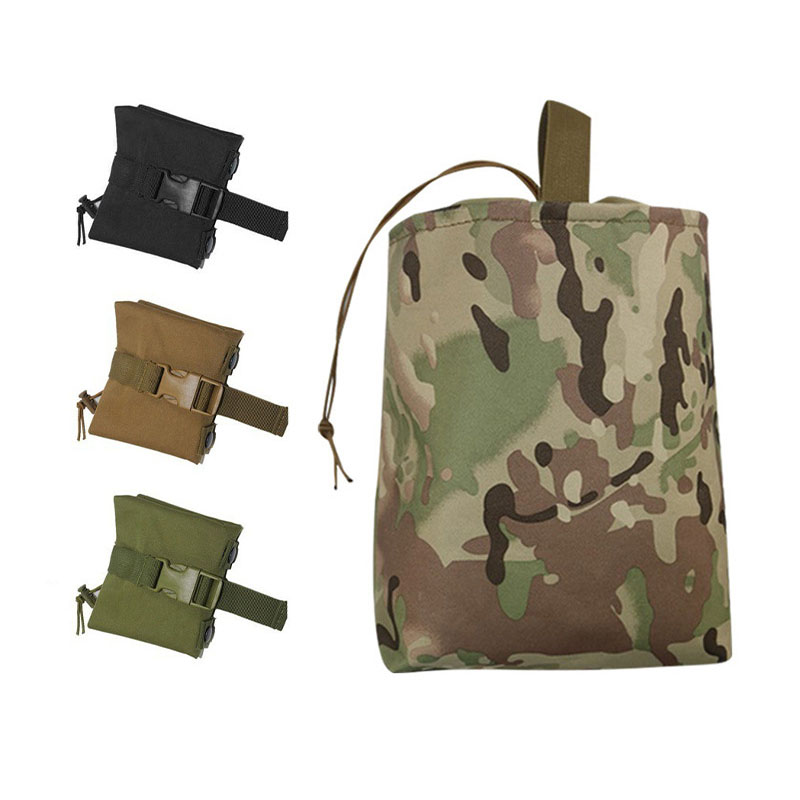 Tactical Dump Pouch Foldable Drop Bag - Sac de récupération pliable Molle pour
