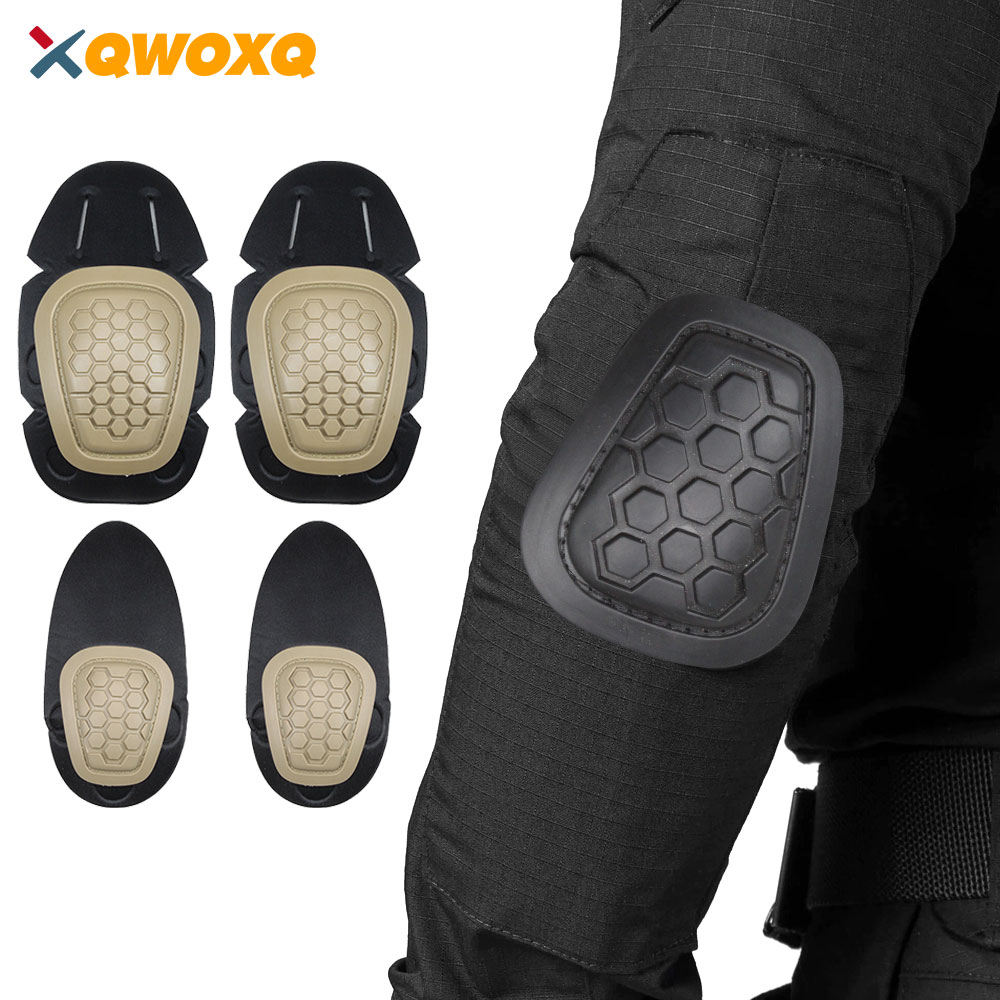 Genouillères et coudières mili - Combat Knee Pads Elbow Pads Set Military avis et prix