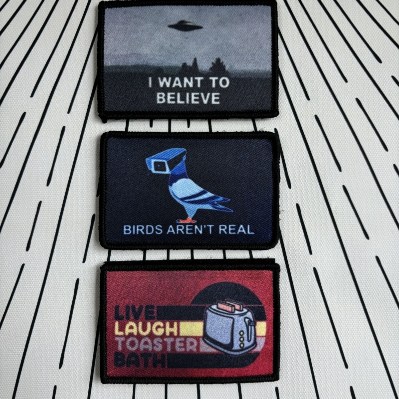 Autocollants amusants College  - Patch Morale Tactical Military Hook Loop avis et prix
