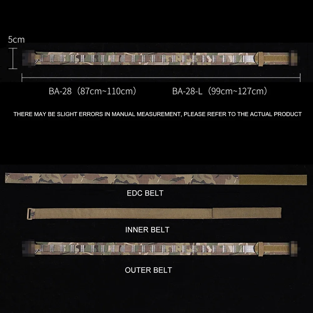 Dulmolle-Ceinture 3 en 1 à dég - Tactical Combat Belt Quick Release Buckle avis et prix