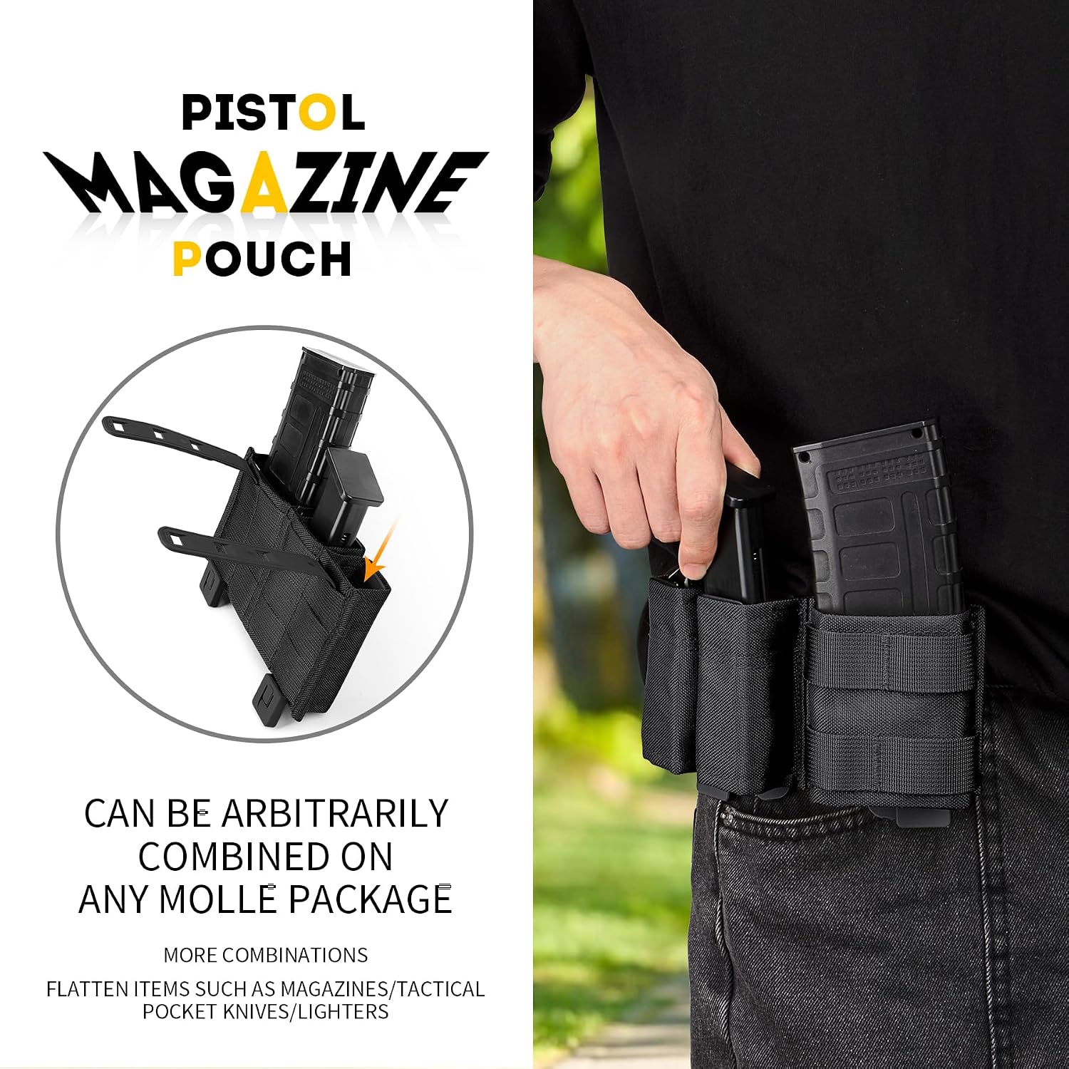 Pochette pour magazines 5.56,  - Molle Mag Pouch Double Magazine 5.56 9Mm avis et prix