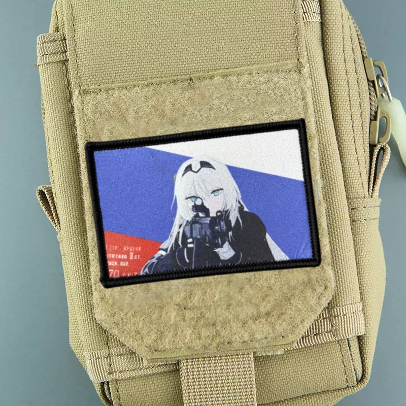 Patch de dessin animé de beaut - Patch Morale Tactical Military Hook Loop avis et prix