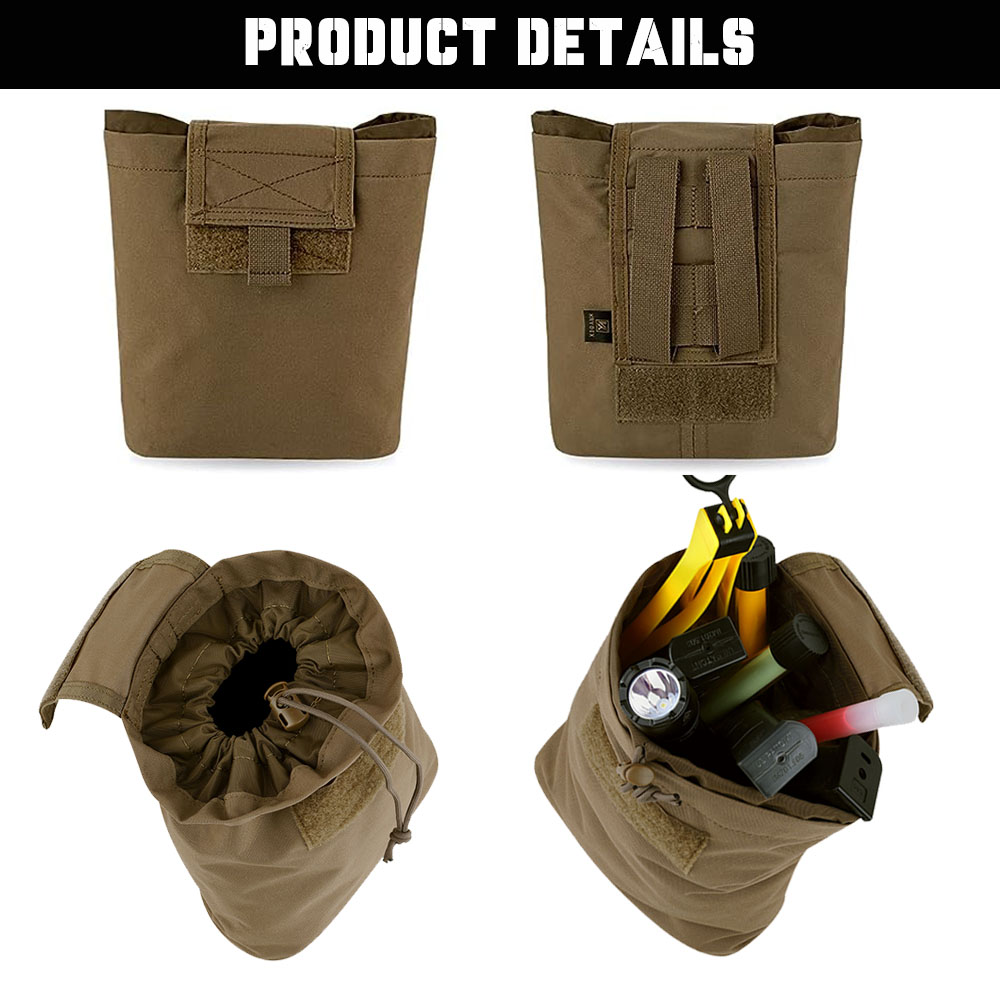 KRYDEX tactique MOLLE pliable  - Tactical Dump Pouch Foldable Drop Bag avis et prix