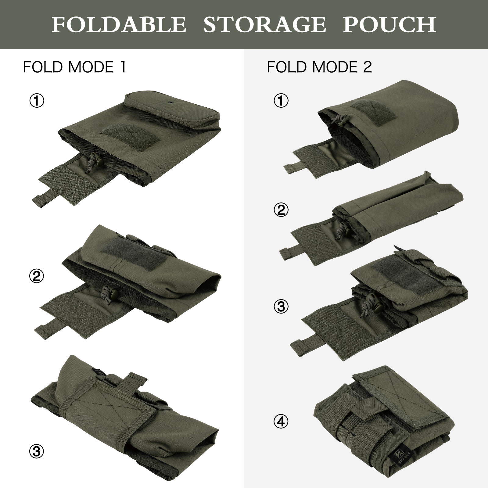 KRYDEX tactique MOLLE pliable  - Tactical Dump Pouch Foldable Drop Bag avis et prix