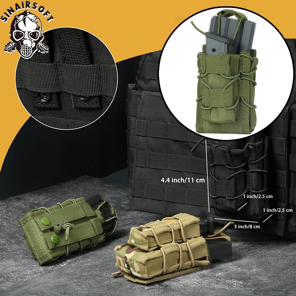 Pochette tactique Molle pour c - Molle Mag Pouch Double Magazine 5.56 9Mm avis et prix