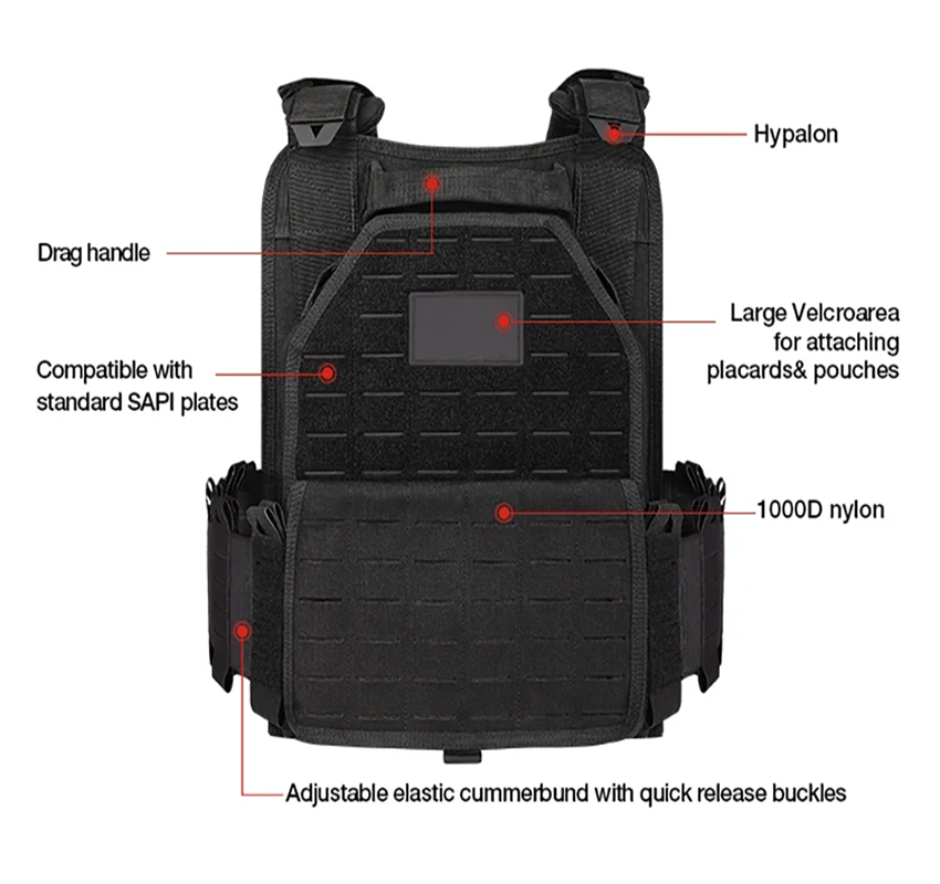 YAKEDA 6094 gilet tactique mil - Molle Tactical Vest Military Laser Cut avis et prix
