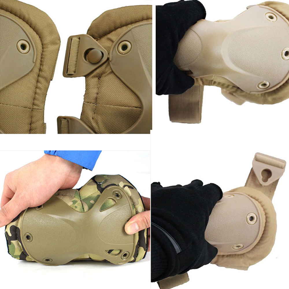 Ensemble de genouillères et co - Combat Knee Pads Elbow Pads Set Military avis et prix